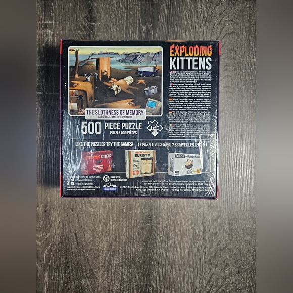 Exploding Kittens Puzzle The Slothness of Memory 500 piece Jigsaw Brand New - Picture 2 of 3